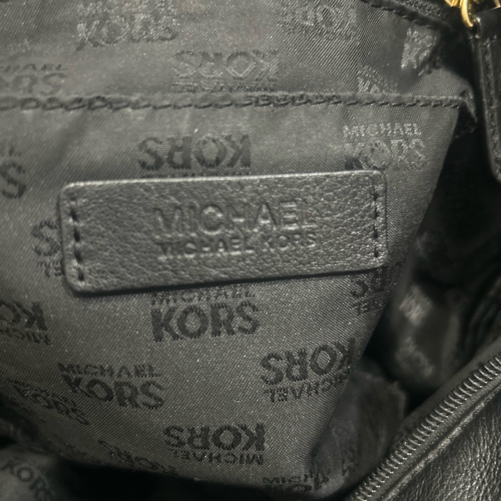 MICHAEL Michael Kors Black Leather Tote Bag - Picture 5 of 13